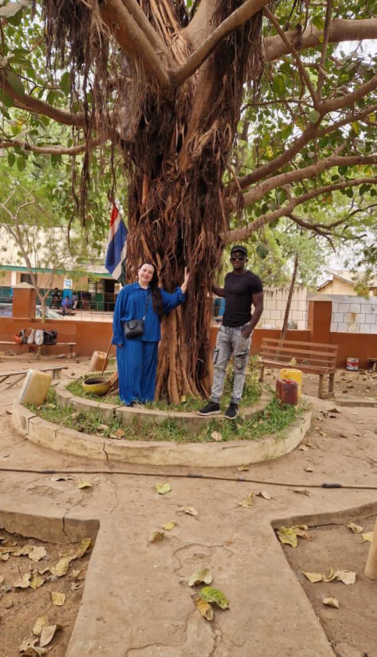 Hippos gathered in the water during a guided day trip.